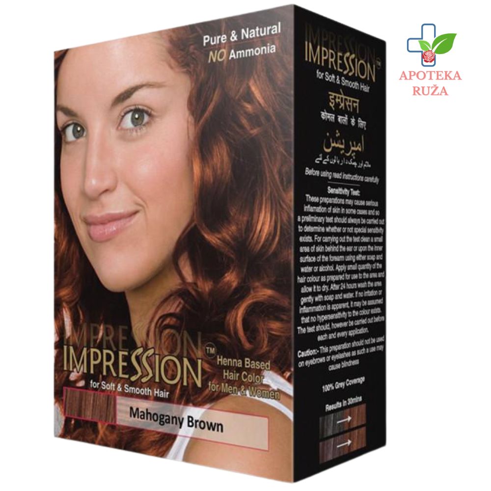 Kana za kosu mahagoni braon (Mahogany Brown) Impression 6 kesica
