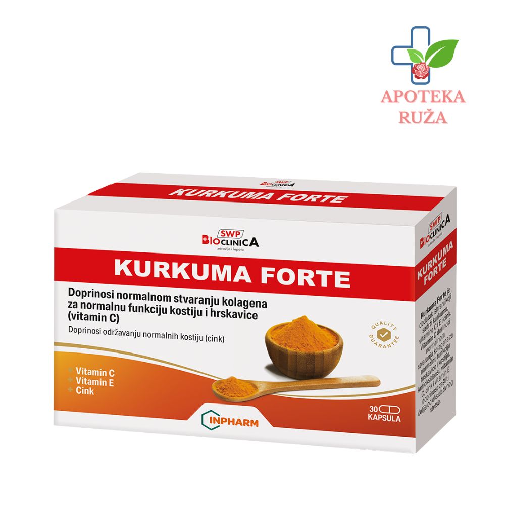 Kurkuma Forte za jake kosti i zglobove Bioclinica 30 kapsula