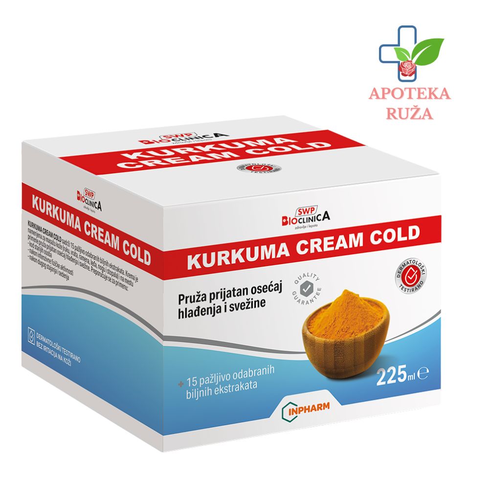 Kurkuma cream cold – krema sa snažnim efektom hlađenja Bioclinica 225ml