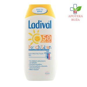 Ladival za decu sklonu alergiji na sunce 50+ SPF gel, bez emulgatora 200ml