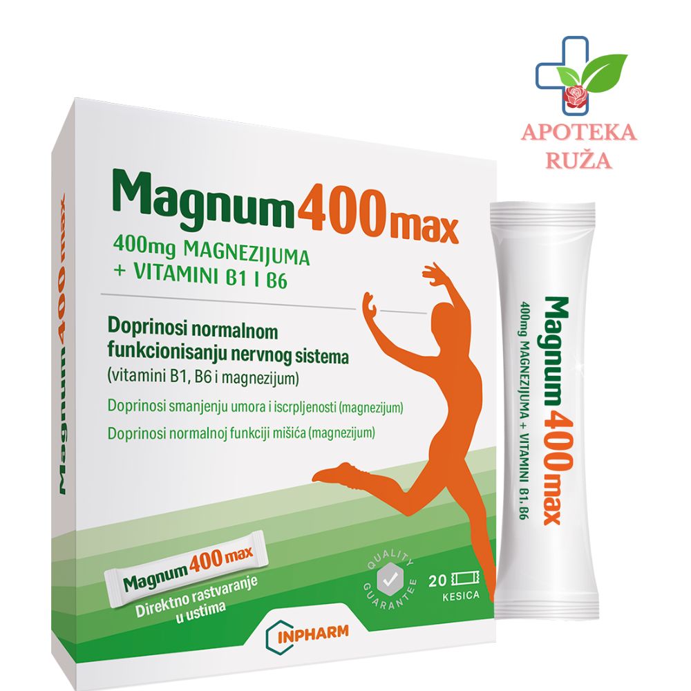 Magnum 400 Max – magnezijum 20 kesica