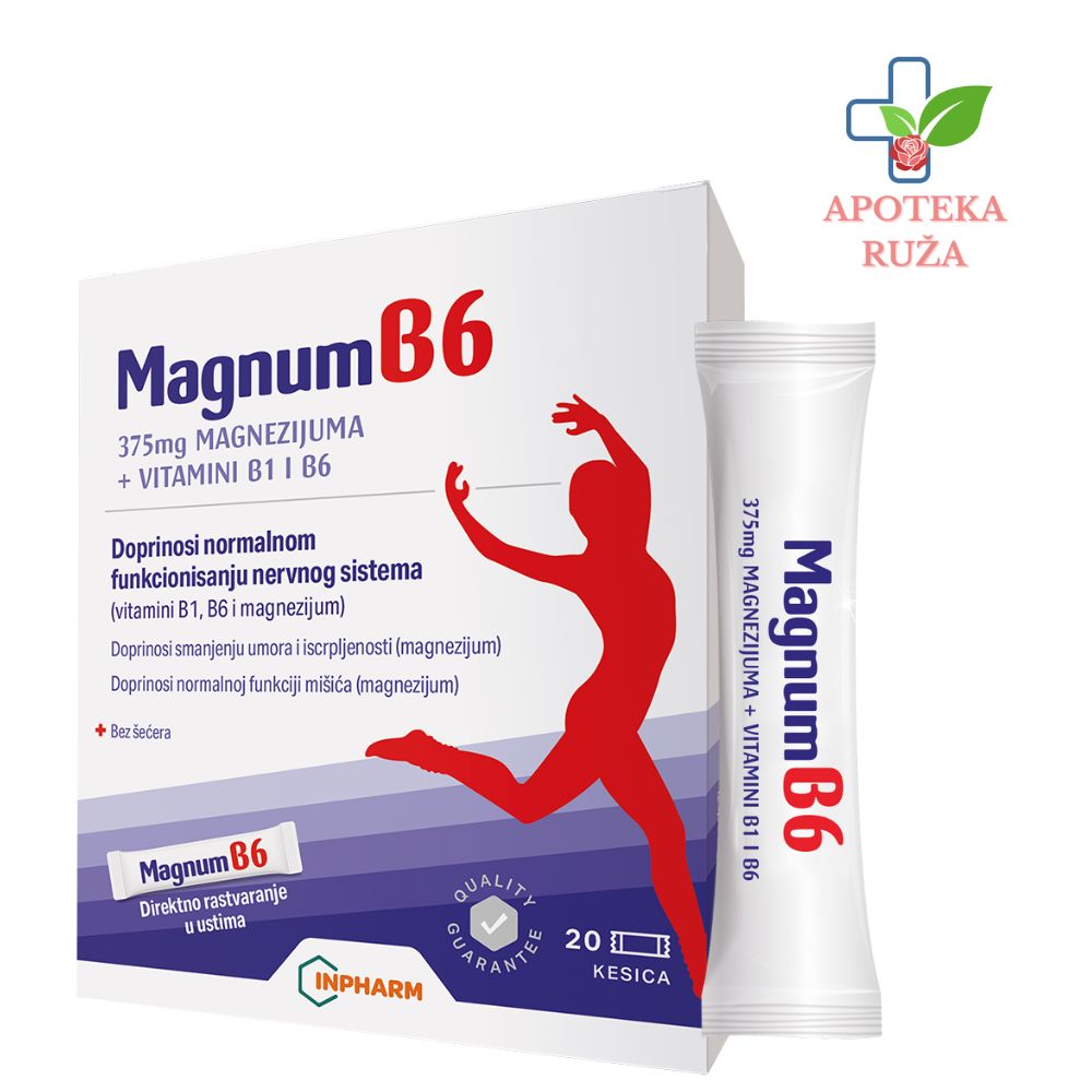 Magnum B6 – magnezijum 20 kesica