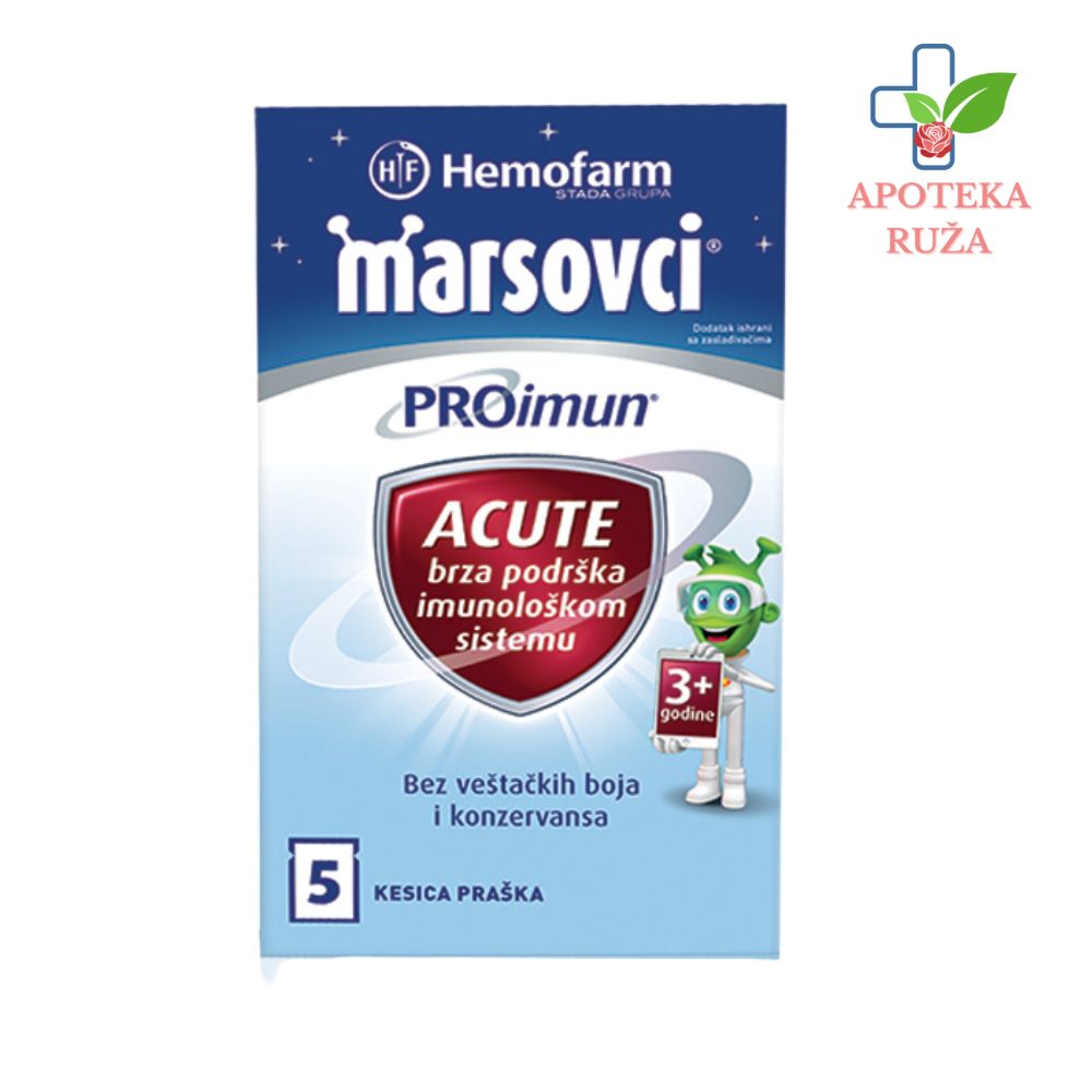 Marsovci Proimun Acute – brza podrška imunskom sistemu kod dece 5 kesica