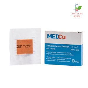 MedCu dvoslojna gaza sa bakrom 5cmx6cm 1 komad