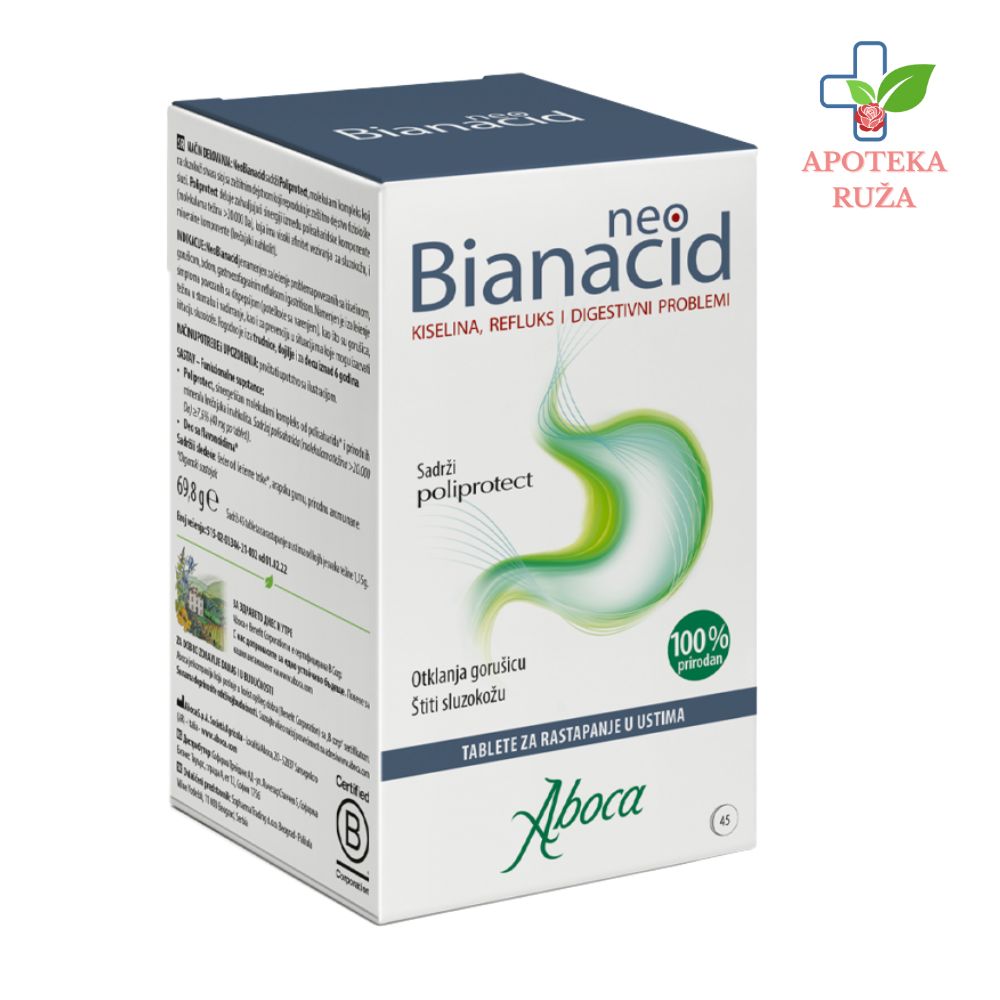 Neobianacid protiv gorušice 45 tableta za žvakanje Aboca