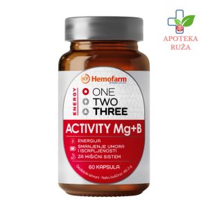 One Two Three Activity 375 Mg+B kompleks 60 kapsula