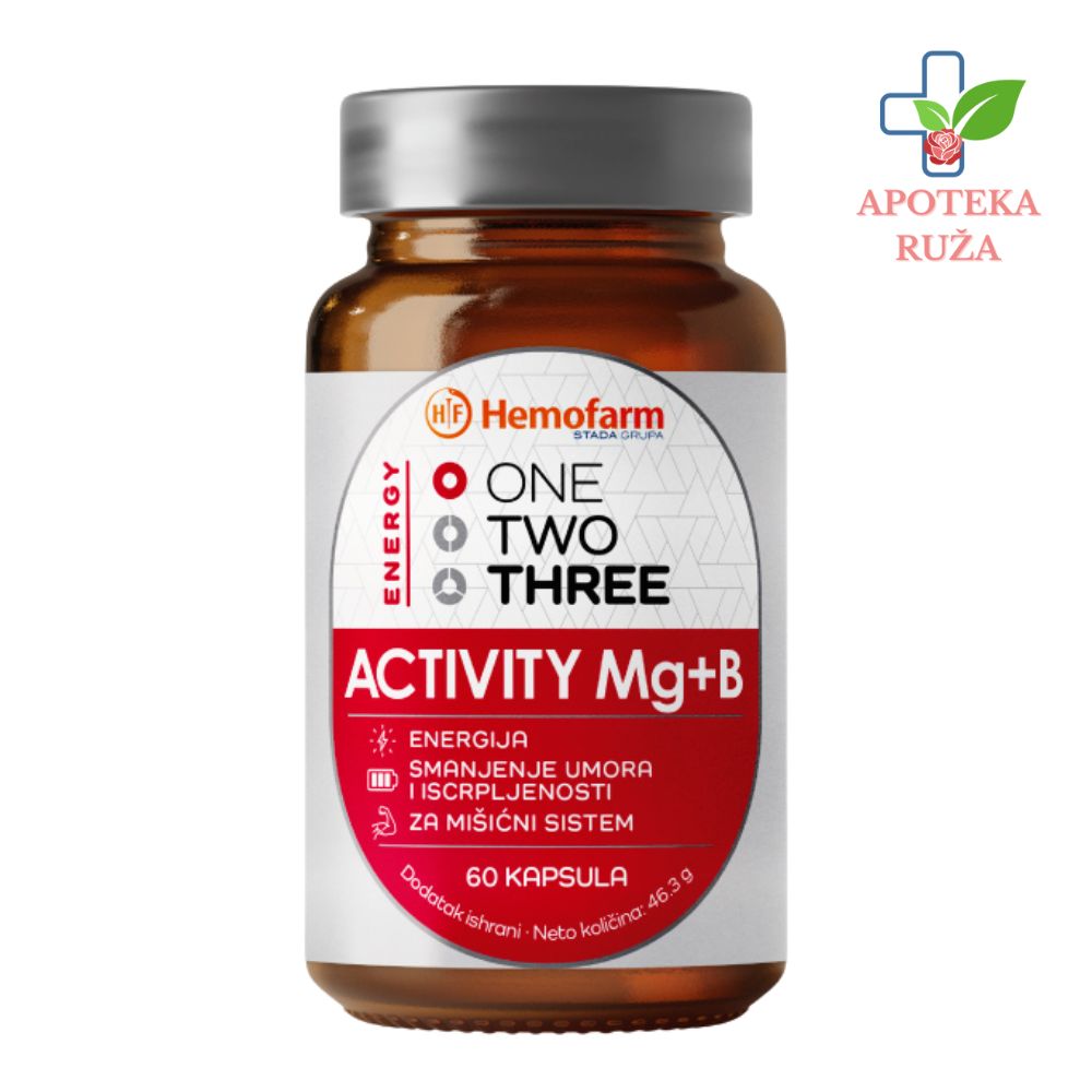 One Two Three Activity 375 Mg+B kompleks 60 kapsula