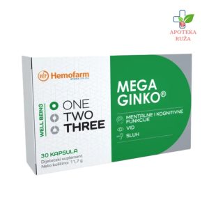 One Two Three Mega Ginko za pamćenje i koncentraciju 30 kapsula
