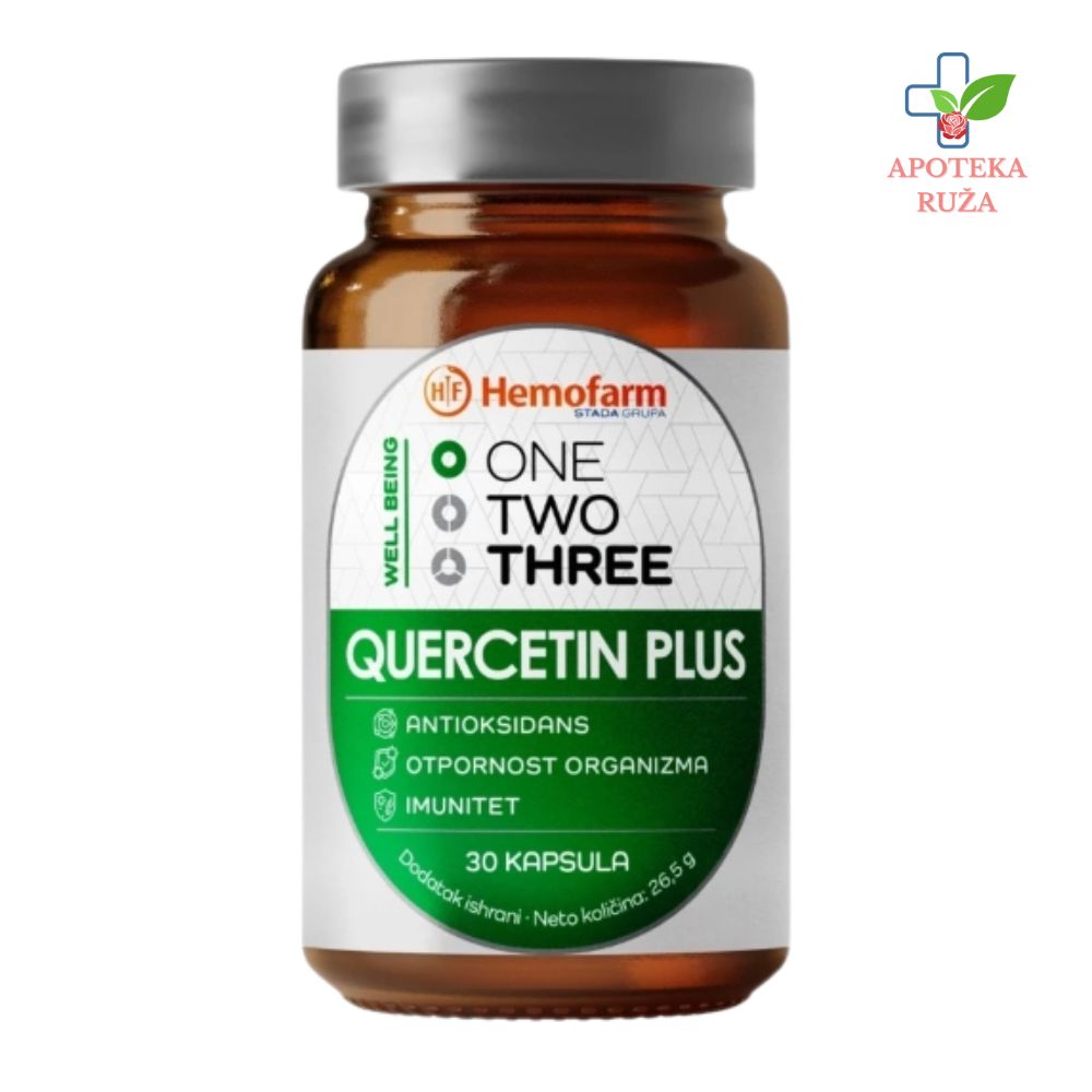 One Two Three Quercetin Plus protiv alergije 30 kapsula