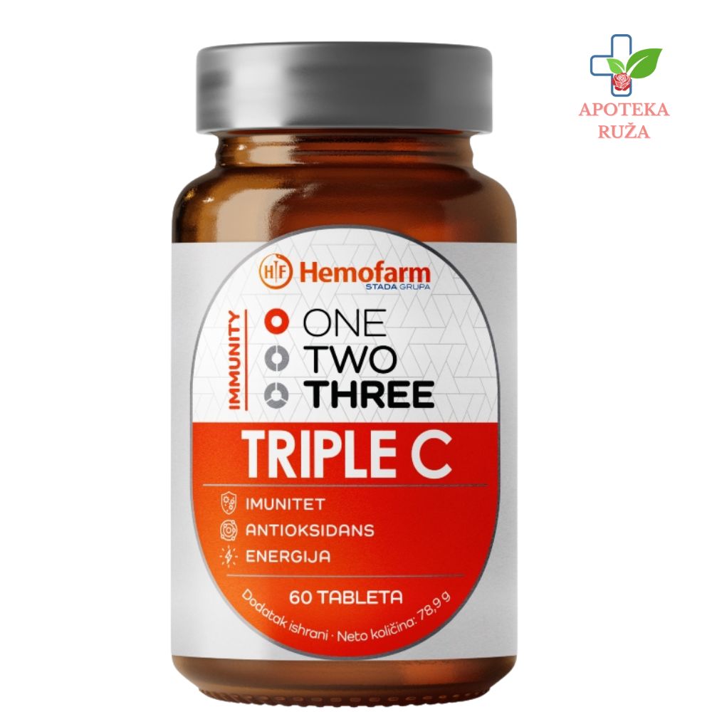 One Two Three Triple C – vitamin C za imunitet 60 tableta