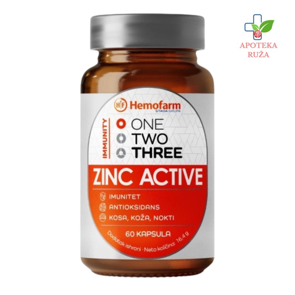 One Two Three Zinc Activ – 15mg cink pikolinata 60 kapsula