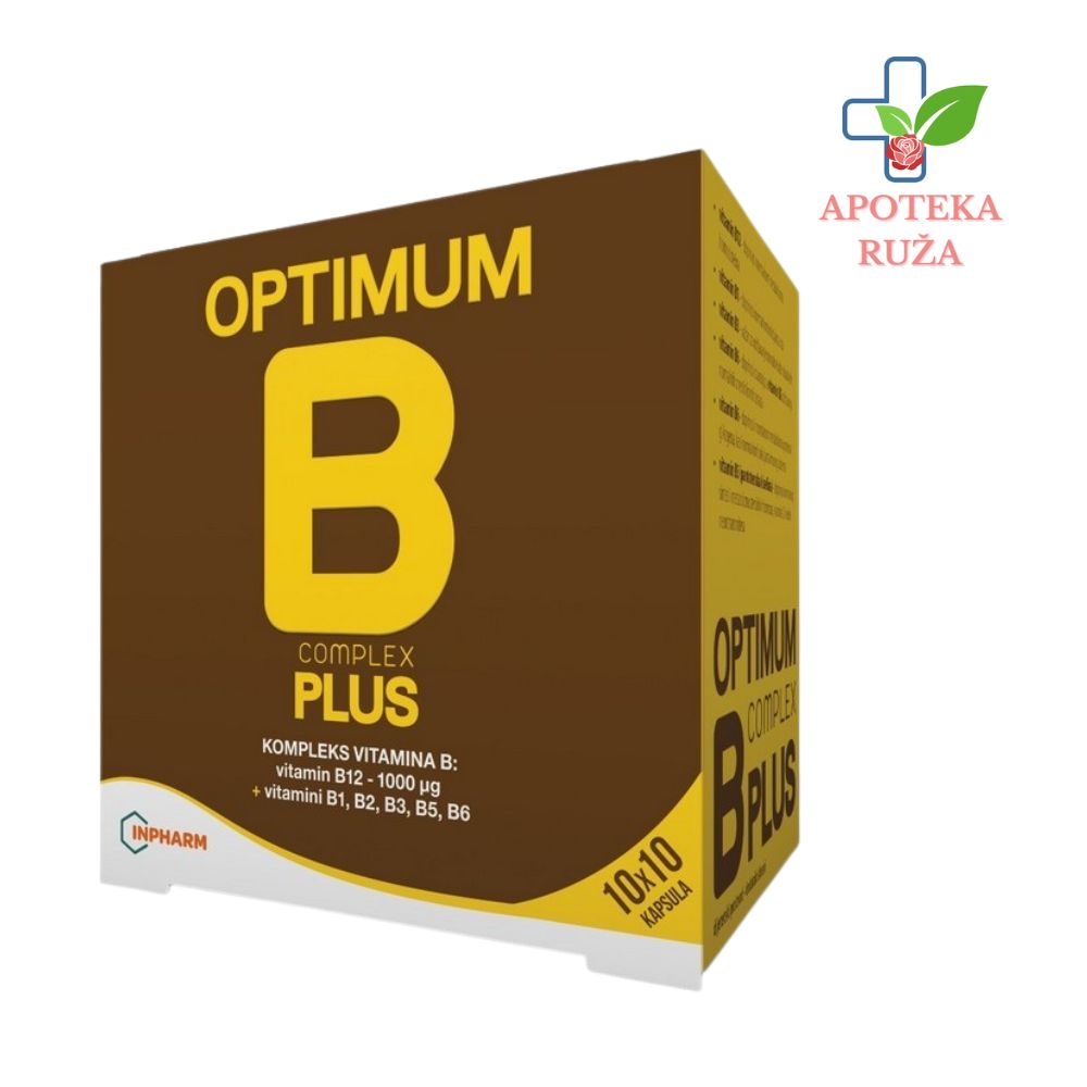 Optimum B complex plus – kompleks B vitamina 100 kapsula