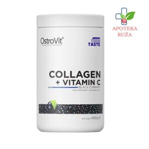 OstroVit Collagen + vitamin C 200gr ukus crne ribizle