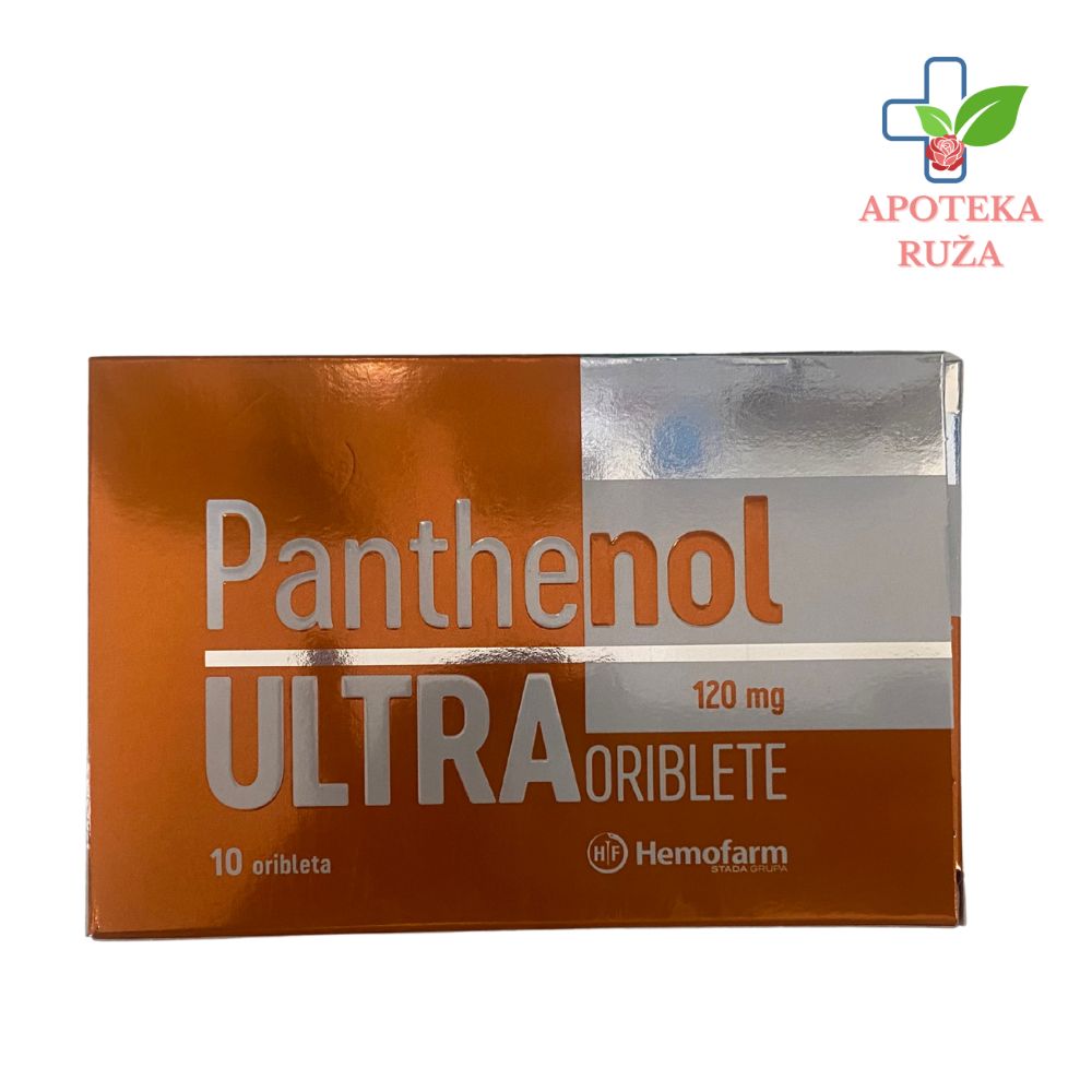 Panthenol Ultra za hidrataciju i oblaganje sluzokođe grla 10 oribleta