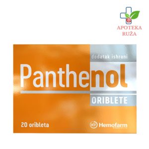 Panthenol za hidrataciju i oblaganje sluzokođe grla 20 oribleta