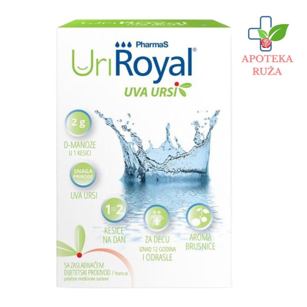 PharmaS UriRoyal Uva Ursi protiv urinarnih infekcija i Escherichie coli 10 kesica
