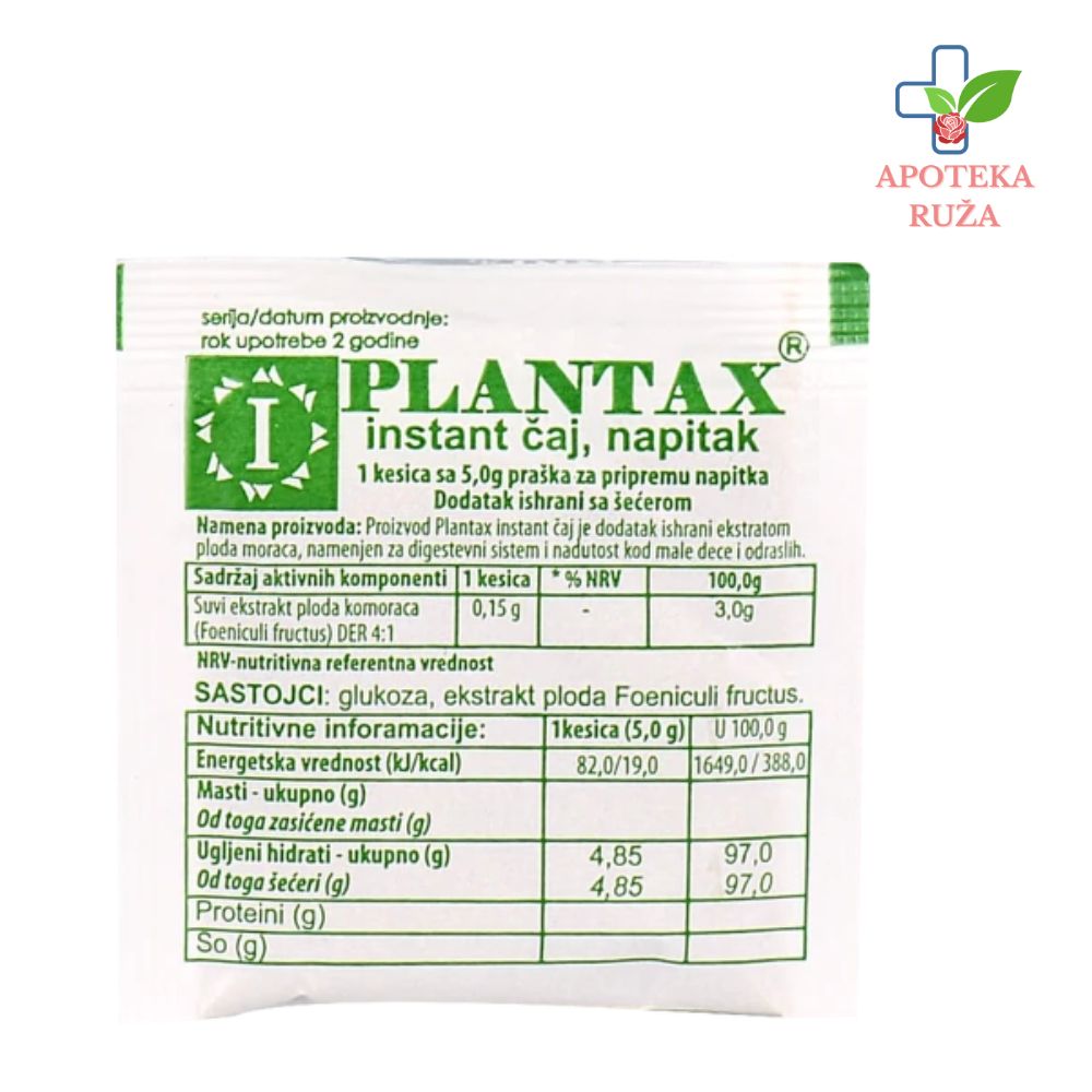 Plantax čaj protiv grčeva kod beba 5gr