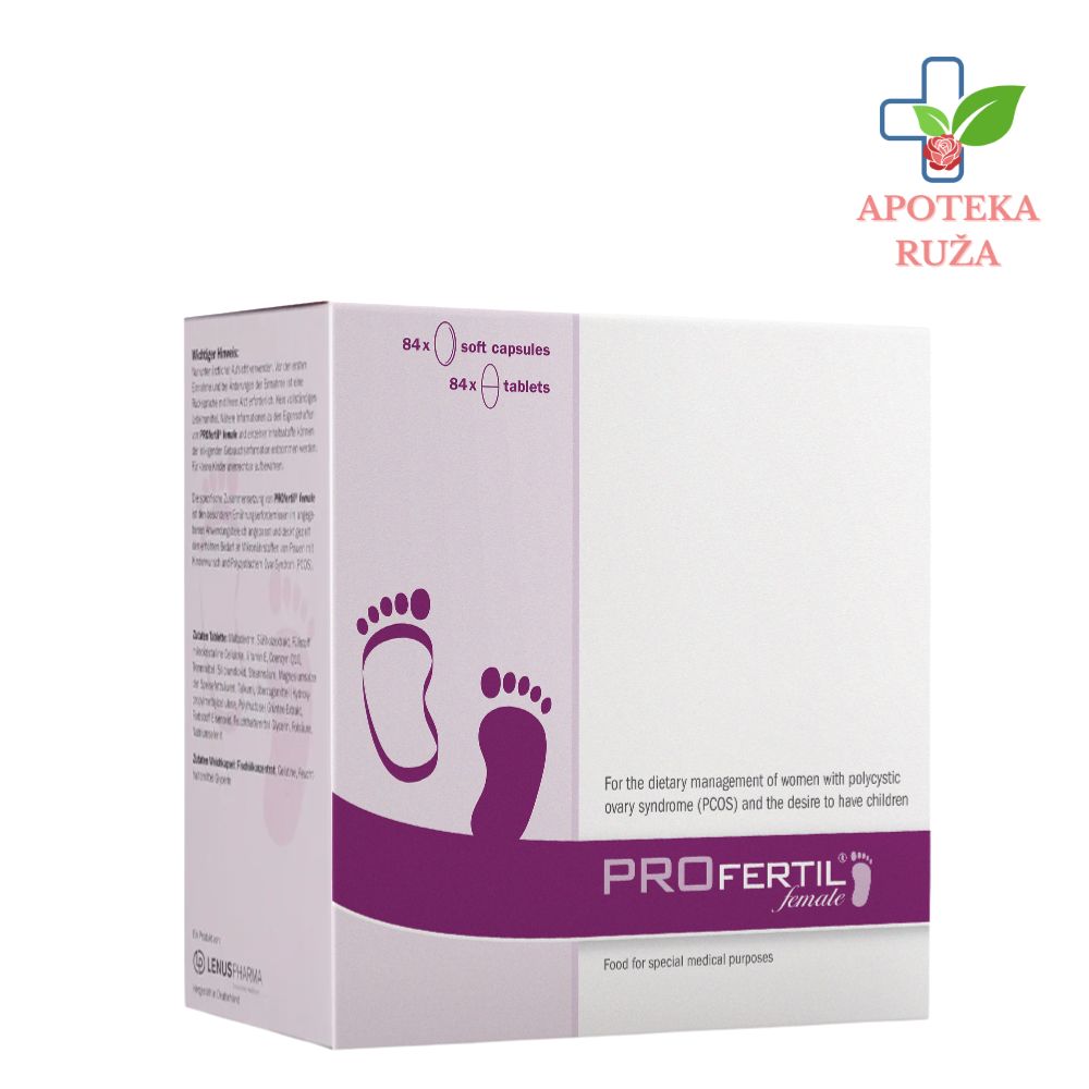 Profertil female – za žensku plodnost 84 tablete + 84 kapsule (tromesečno pakovanje)