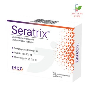 Seratix - serapetaza protiv upale, otoka i bola 250 000 IU 10 kapsula