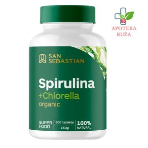 Spirulina + Chlorella San Sebastian 300 tableta