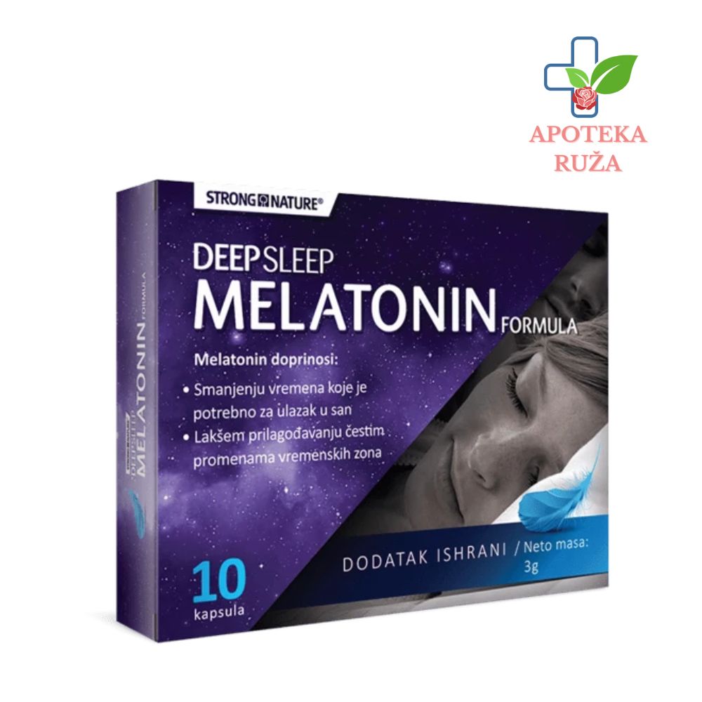 Strong Nature Deep Sleep Melatonin 1 mg protiv nesanice 10 tableta