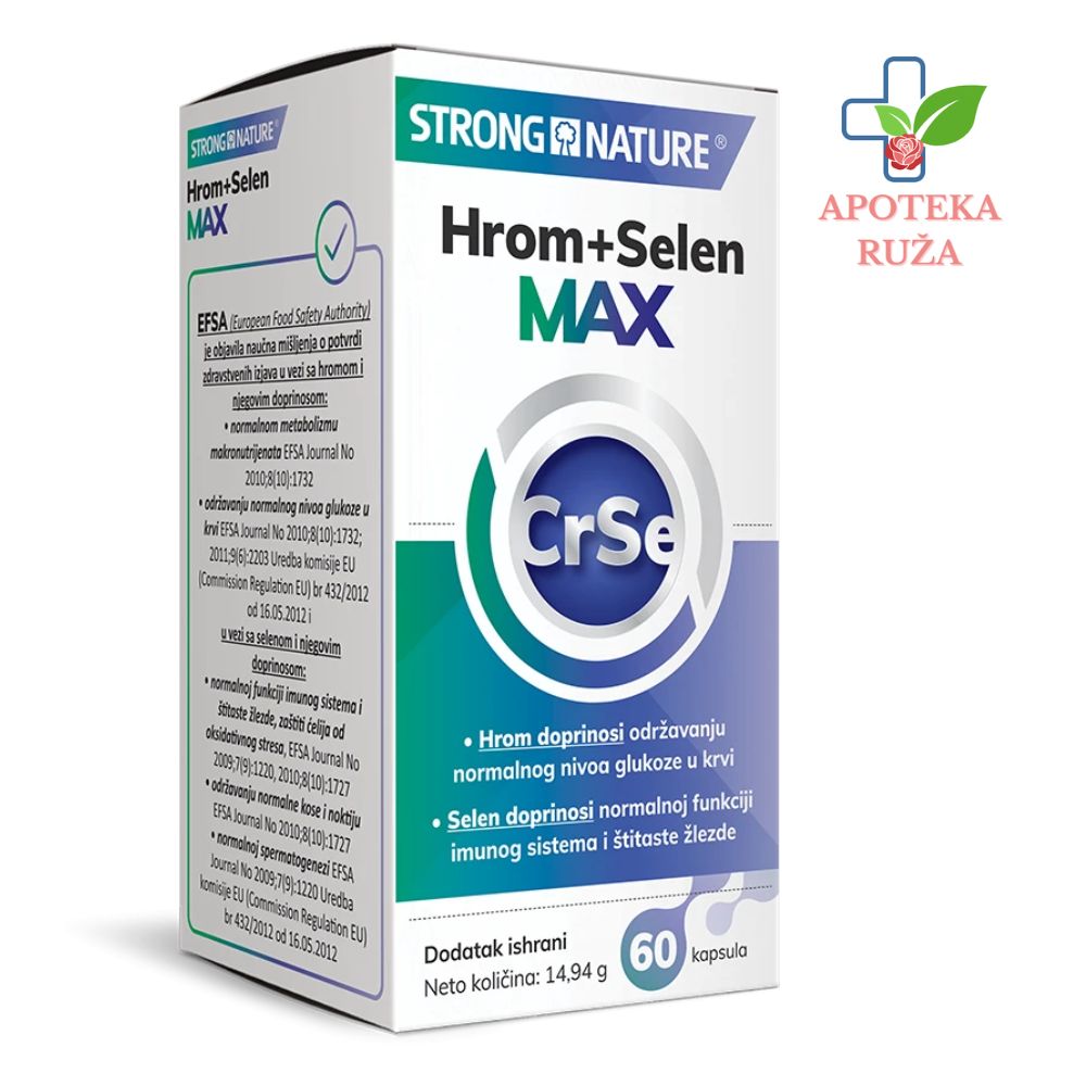 Strong Nature Hrom + Selen MAX 60 kapsula