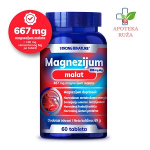 Strong Nature Magnezijum malat 60 tableta