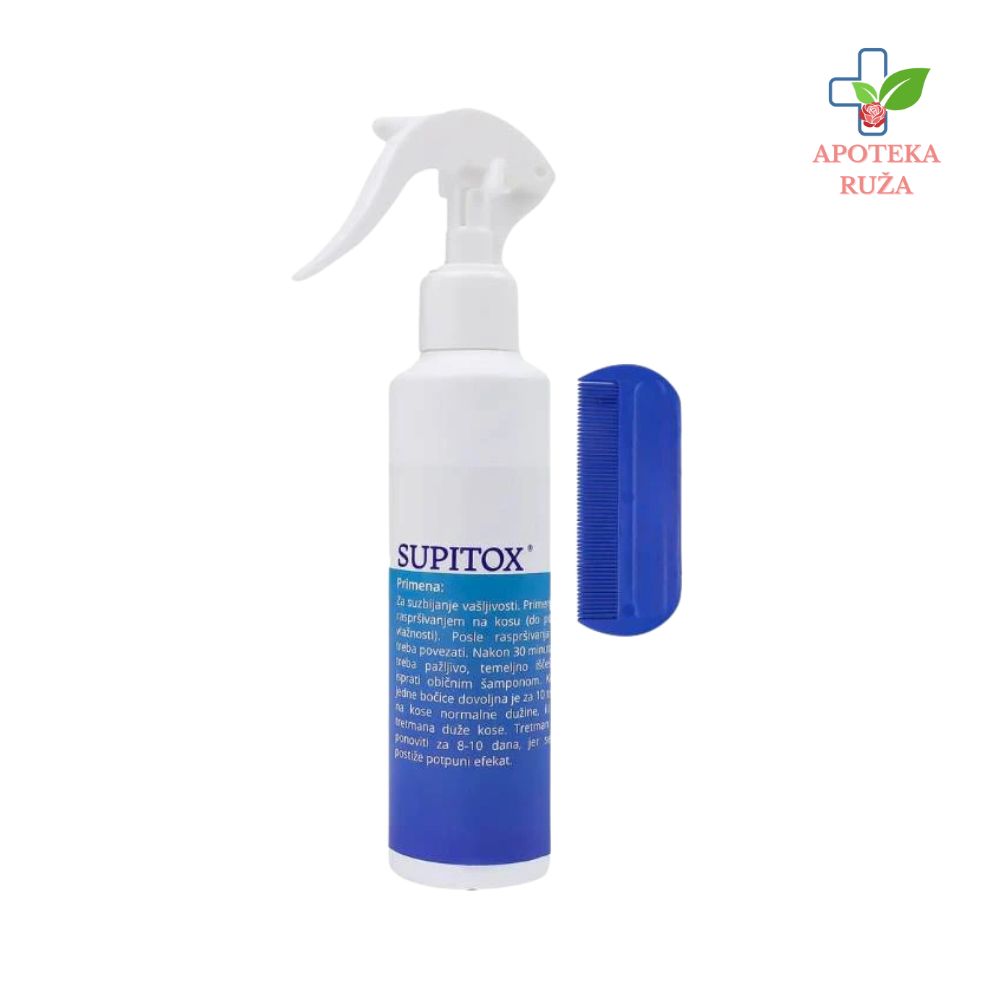 Supitox sprej protiv vaški sa češljem 200ml