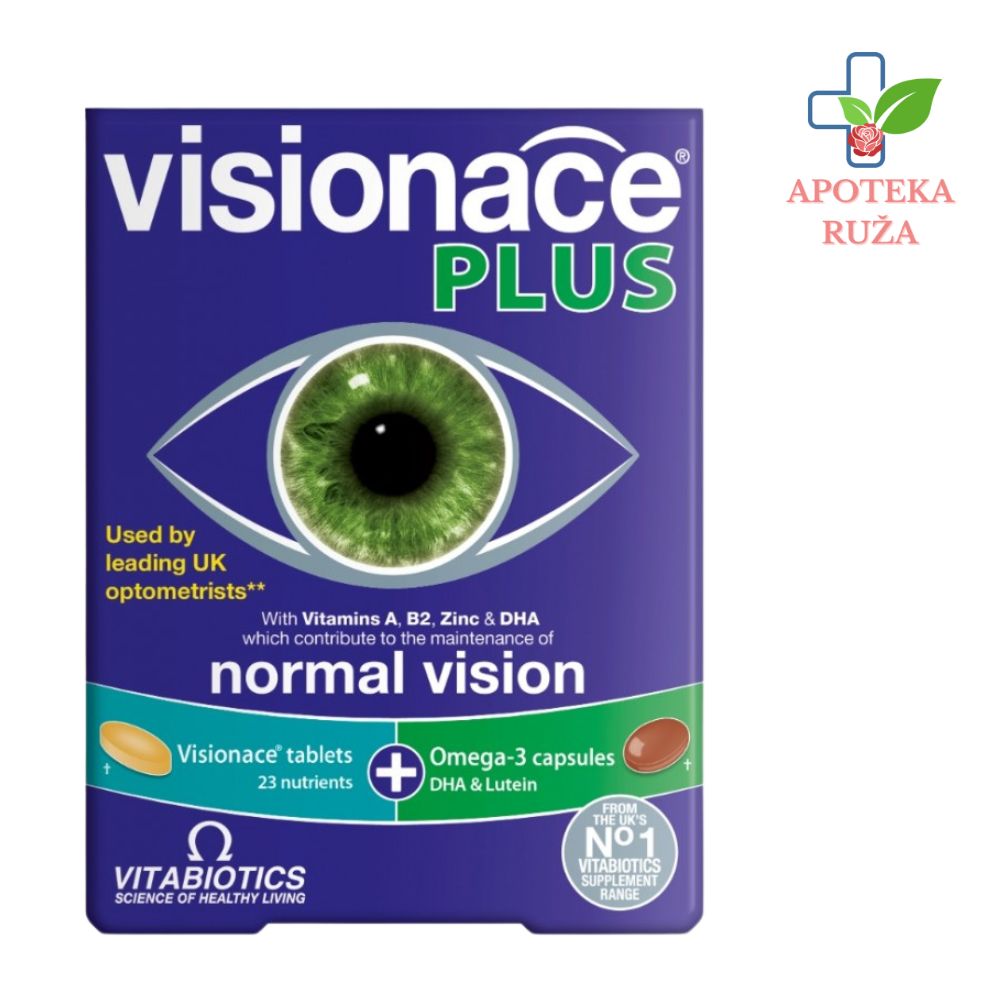 Visionace Plus za poboljšanje vida 28 tableta + 28 kapsula
