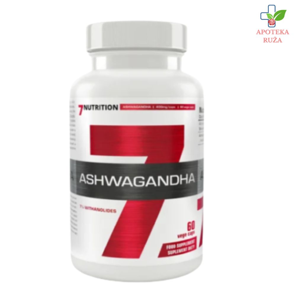 7Nutrition Ašvaganda 400mg protiv stresa 60 kapsula