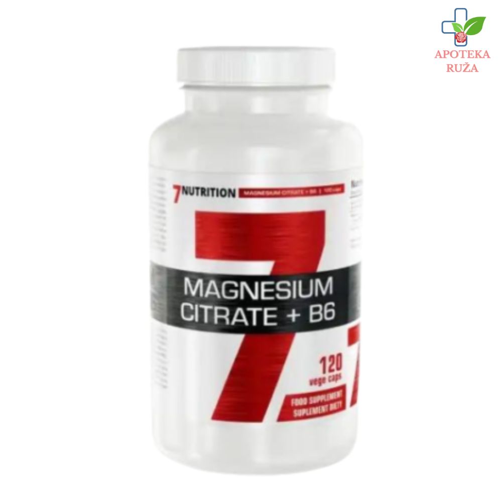 7Nutrition Magnesium Citrate + B6 120 kapsula