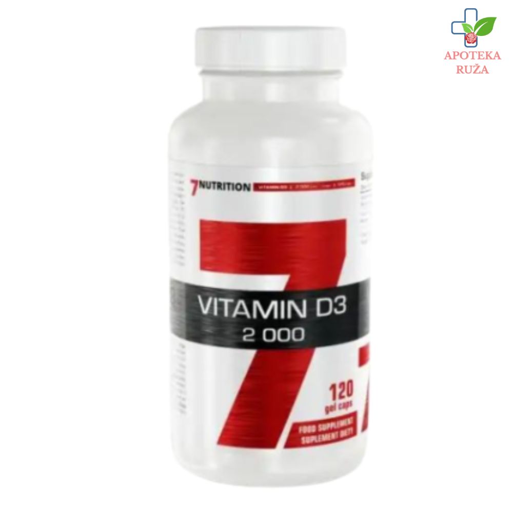 7Nutrition Vitamin D 2000IU 120 kapsula