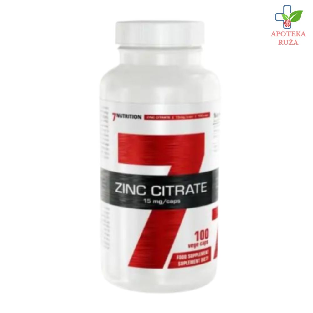 7Nutrition Zinc Citrate 15mg 100 kapsula