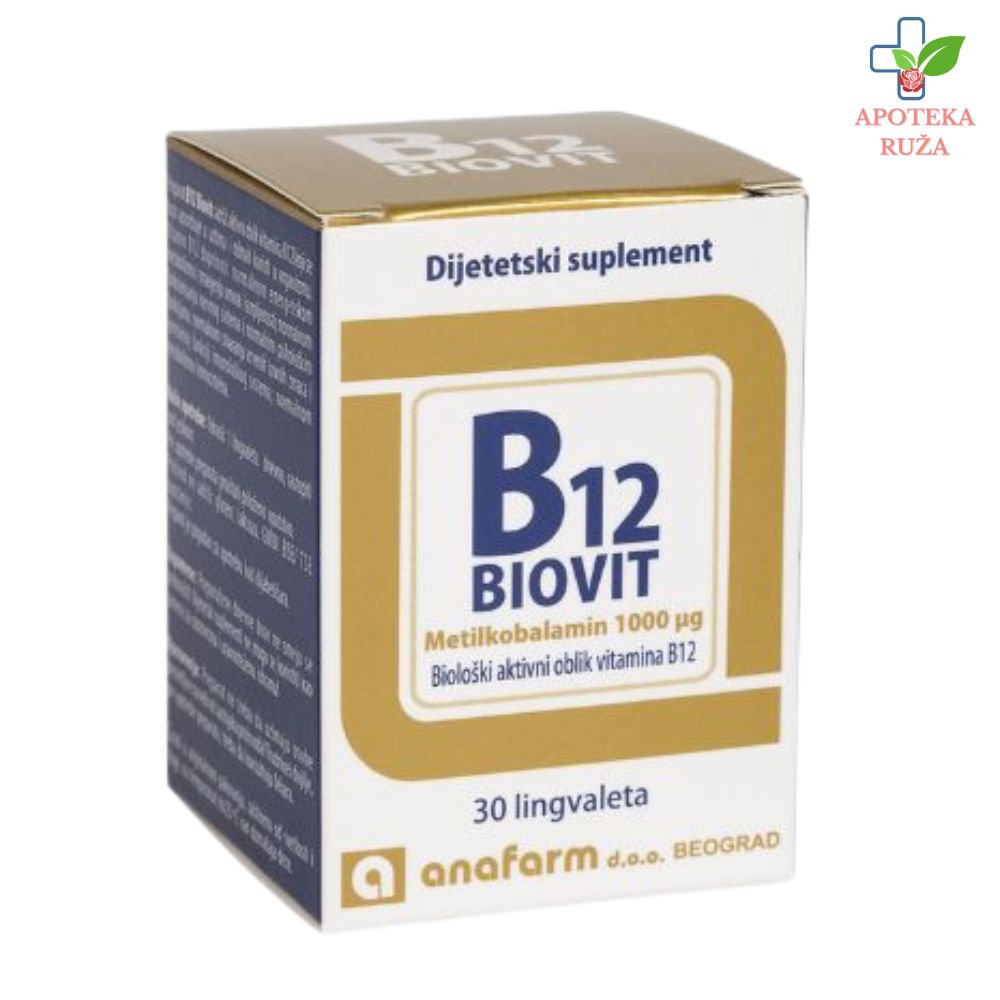 B12 Biovital Anafarm 30 lingvaleta