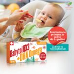 Babytol D3 + DHA Omega za normalan razvoj kostiju, zuba i vida ZA BEBE NA MLEČNOJ FORMULI 60 kapsula