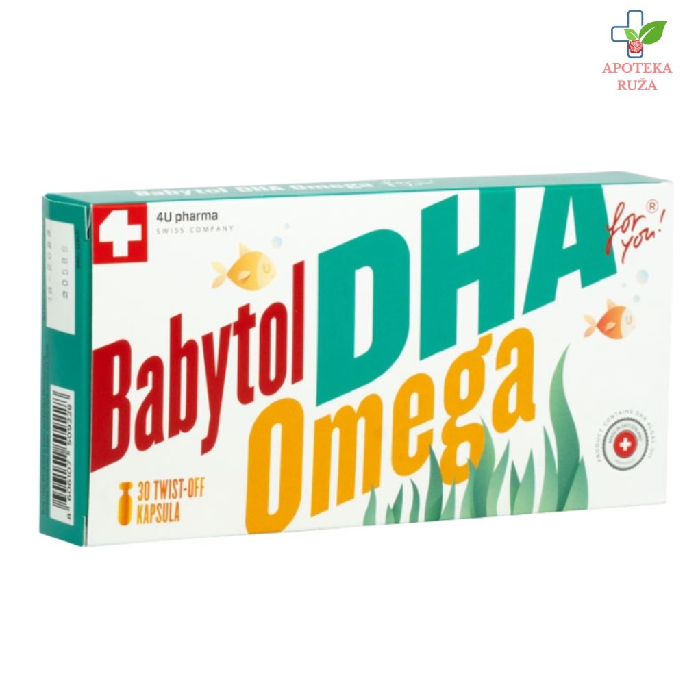 Babytol DHA Omega za pravilan razvoj mozga i vida 30 kapsula