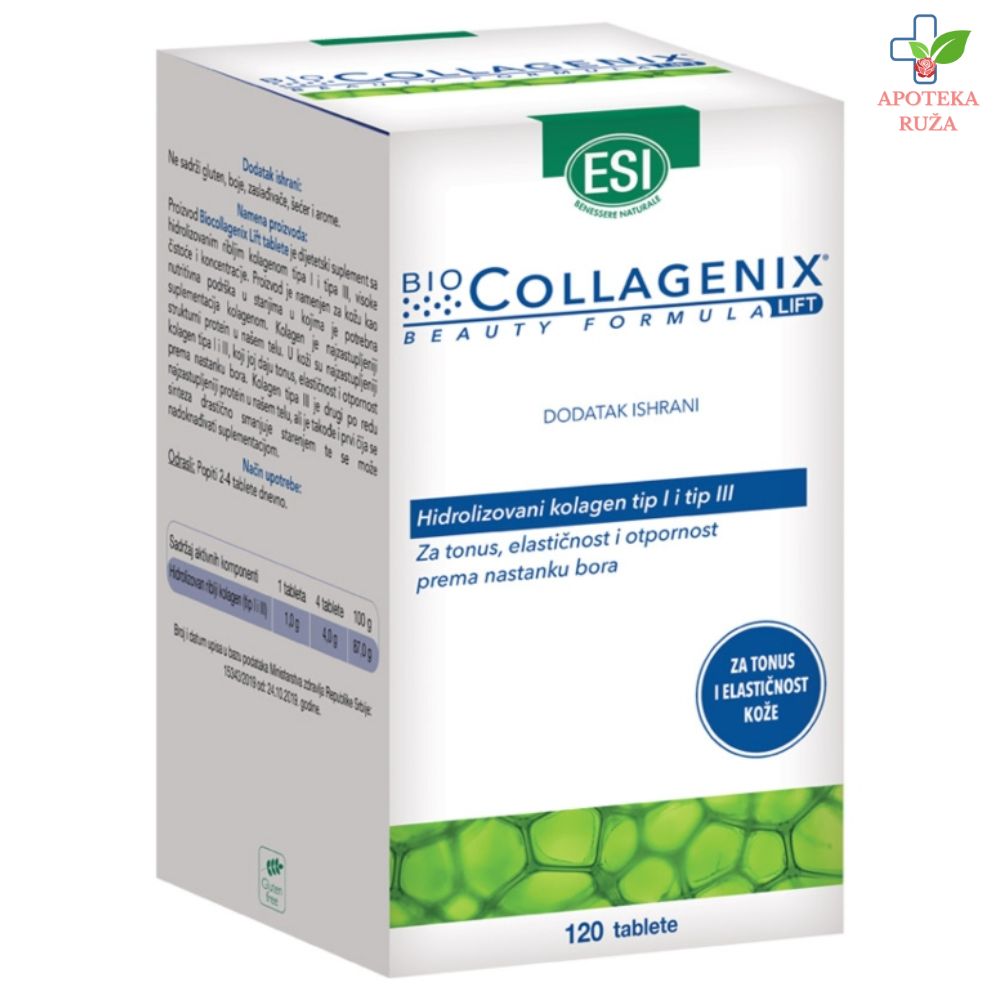 Biocollagenix Lift za zategnutiju kožu bez bora 120 tableta