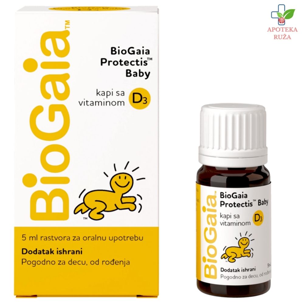 Biogaia probiotske kapi sa VITAMINOM D3 za bebe 5ml