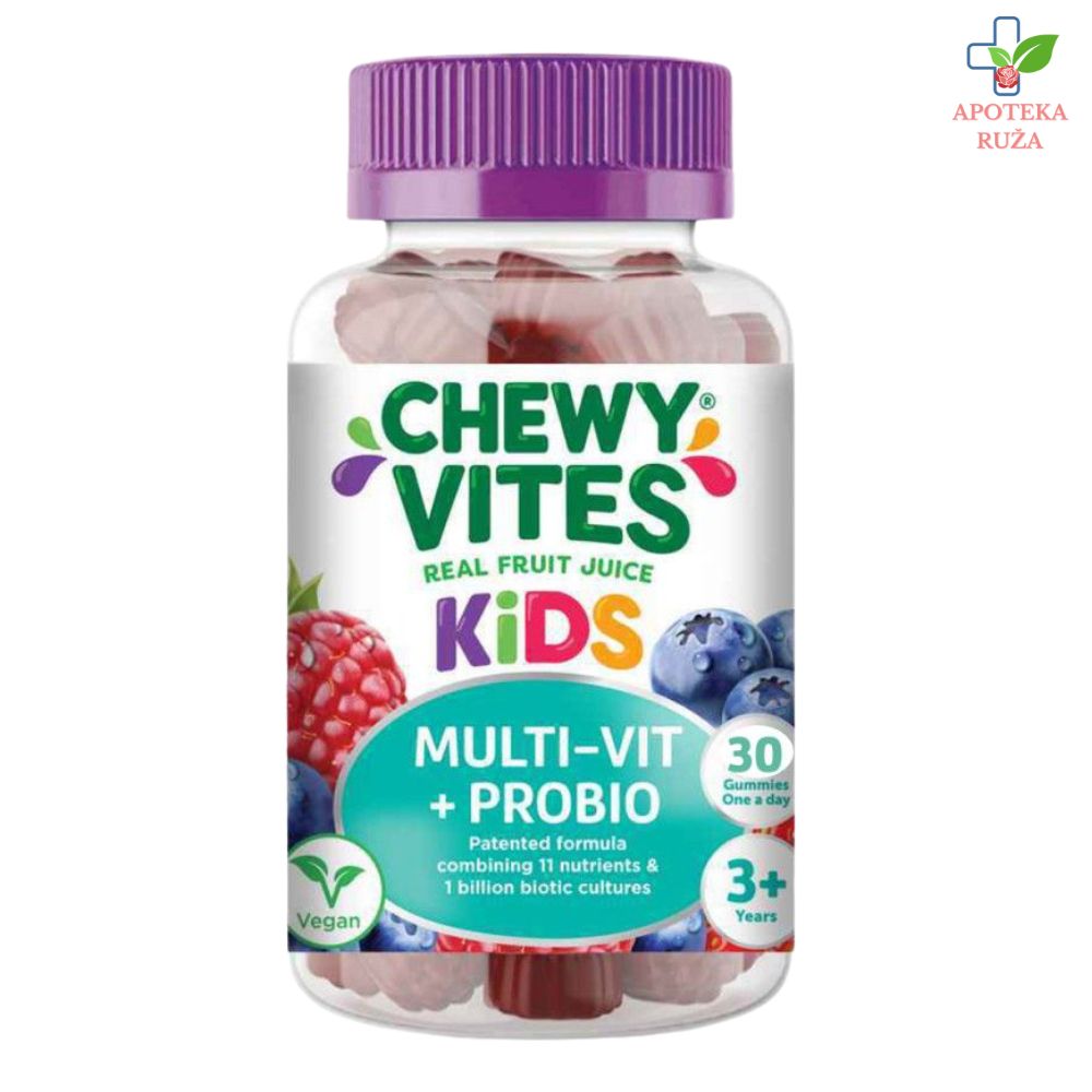 Chewy Vites Kids Multi Vit + Probio za decu 3+ 30 gumenih bombona