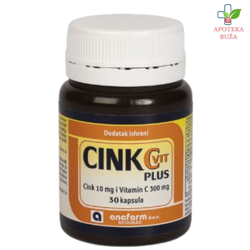 Cink C Plus za jačanje imuniteta Anafarm 30 kapsula