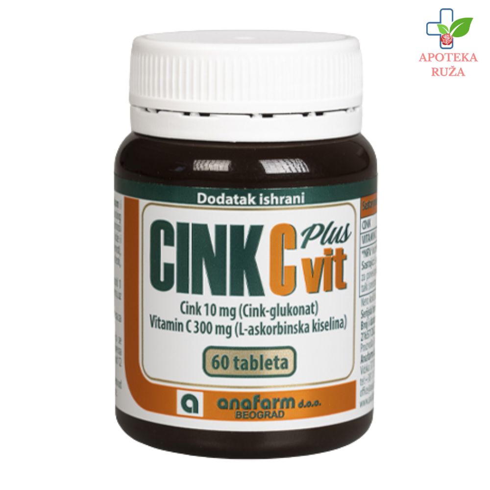 Cink C Plus za jačanje imuniteta Anafarm 60 kapsula