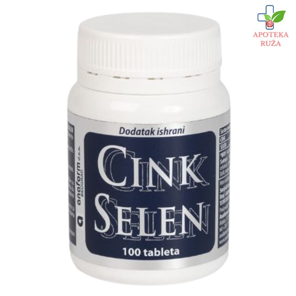 Cink Selen Anafarm 100 tableta