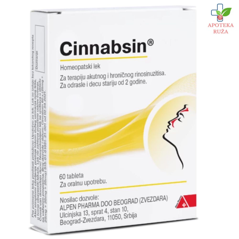 Cinnabsin protiv zapušenog nosa 100 tableta