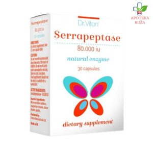 Dr Viton Serrapeptase protiv upale, otoka i bola 80 000 IU 30 kapsula