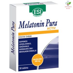 ESI Melatonin Active sa valerijanom za brže uspavljivanje i opuštanje 30 tableta