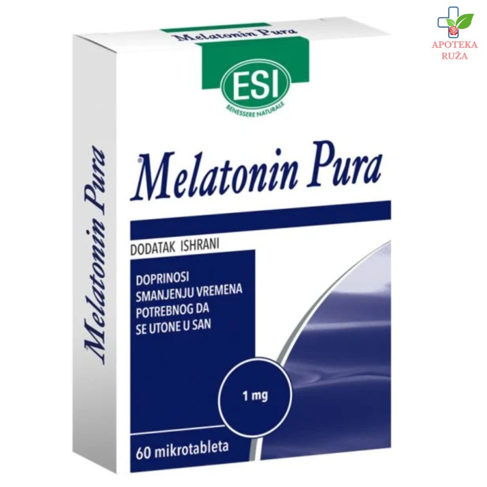 ESI Melatonin za brže uspavljivanje i kvalitetniji san 60x1mg