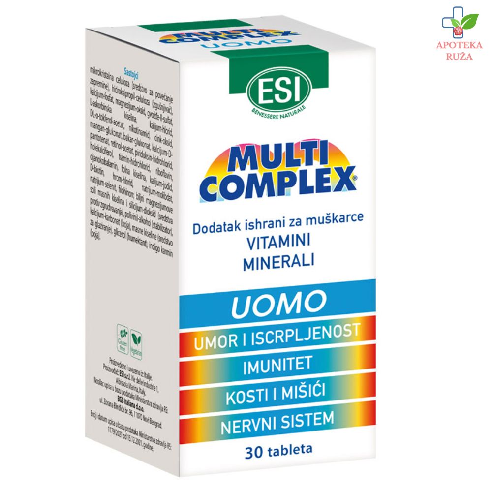 ESI Multicomplex Uomo – kompleks vitamina i minerala za muškarce 30 tableta