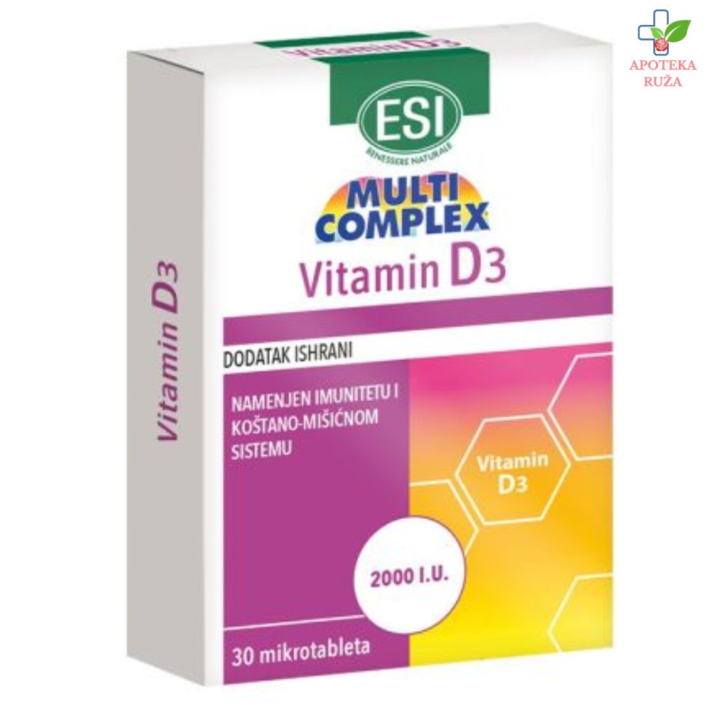 ESI Vitamin D 2000 IU 30 mikrotableta
