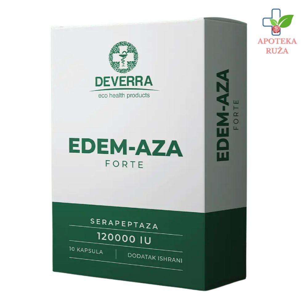 Edem-Aza Forte – serapeptaza  protiv upale, otoka i bola 120 000 IU 10 kapsula