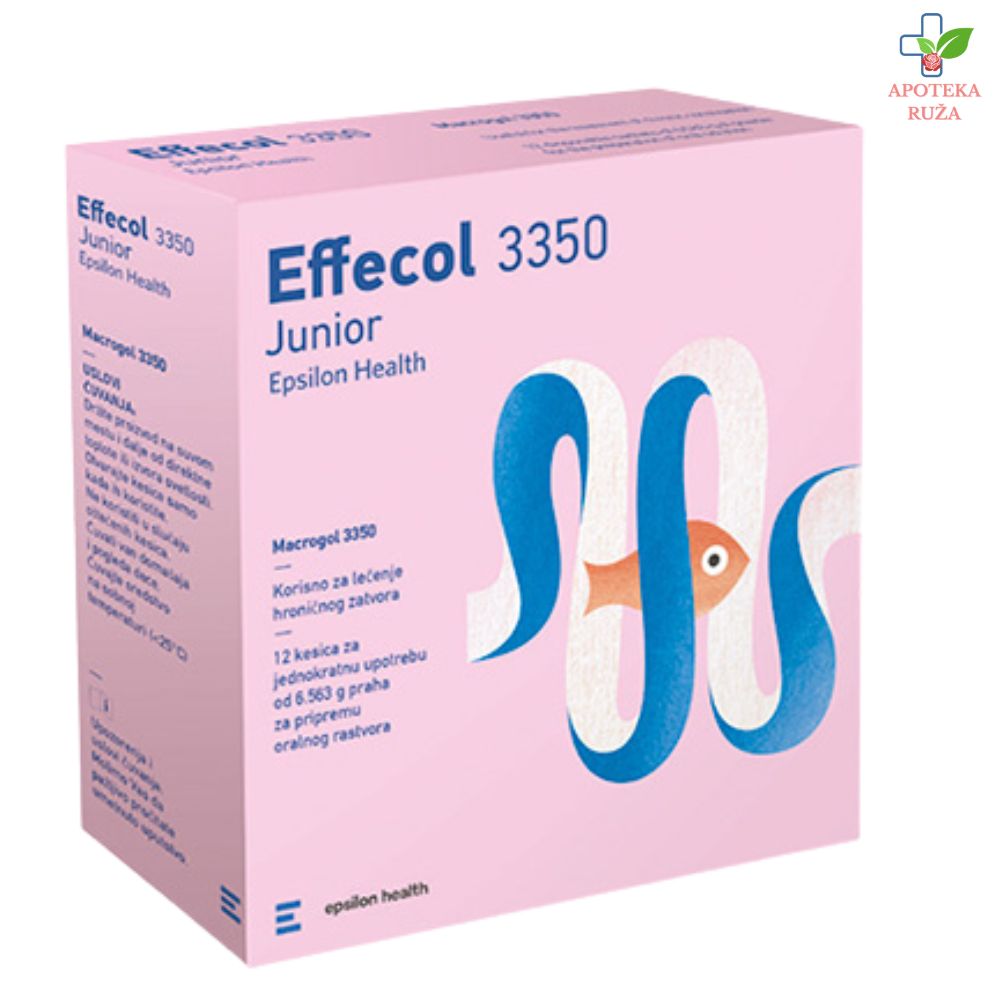 Effecol Junior 3350 protiv zatvora kod dece 12 kesica
